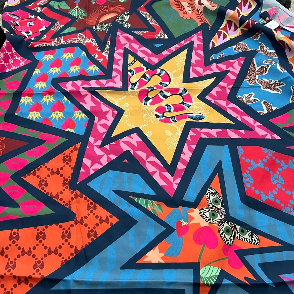 Alden Multicolor Star Pattern Scarf
